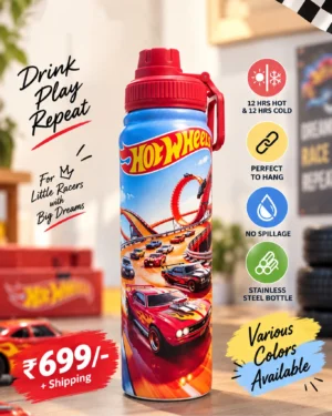 Hot Wheels Water Bottle 800ml
